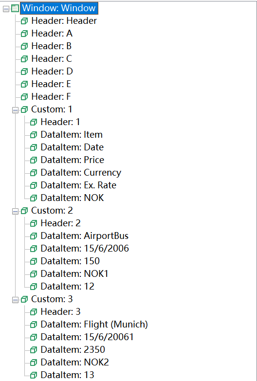 Qt 4.x SpreadSheet Object Tree